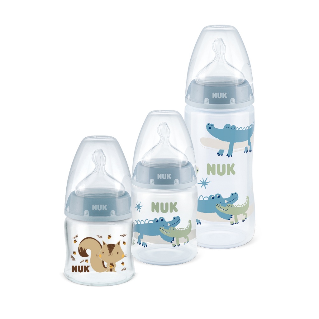 NUK First Choice: Kit 3 Mamadeiras Starter (90/150/300ml)