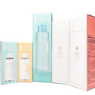 Numbuzin Toner Collection: 3 Tônicos Coreanos para Pele Perfeita