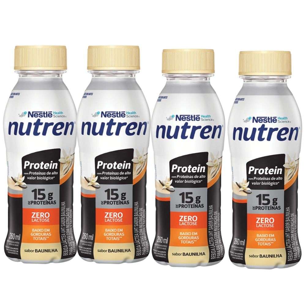 Nutren Protein: Kit 4 com 15g de Proteína!