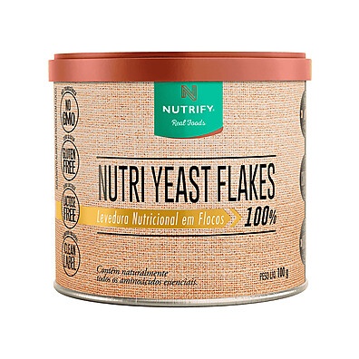 Nutri Yeast Flakes 100g Nutrify: Suplemento Vegano Cheio de Nutrientes