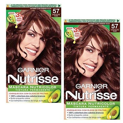 Nutrisse Chocolate Puro: Kit com 2 Tinturas!