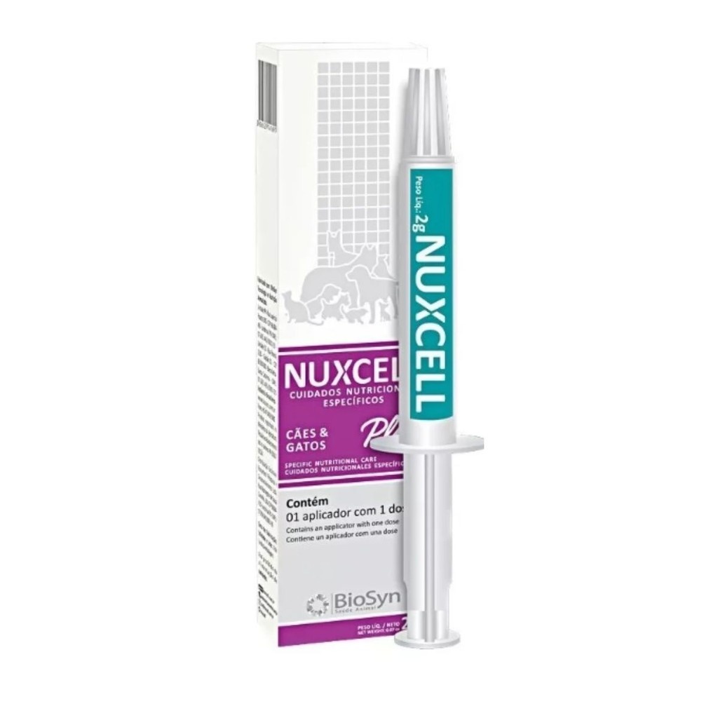 Nuxcell Plus: Imunidade Forte para Cães e Gatos