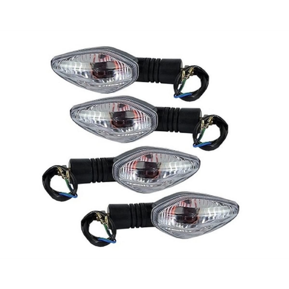 Kit 4 Pisca Seta Universal NXR Bros 150/160, CG Titan/Fan, CBX Twister, CB 300, XRE 300