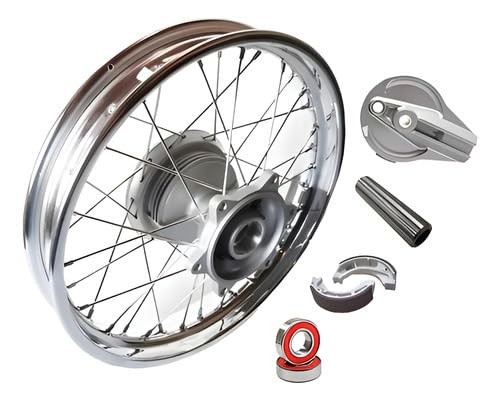 Roda Traseira Completa NXR Bros 125, 150 e 160 - Raio 4mm Reforçado