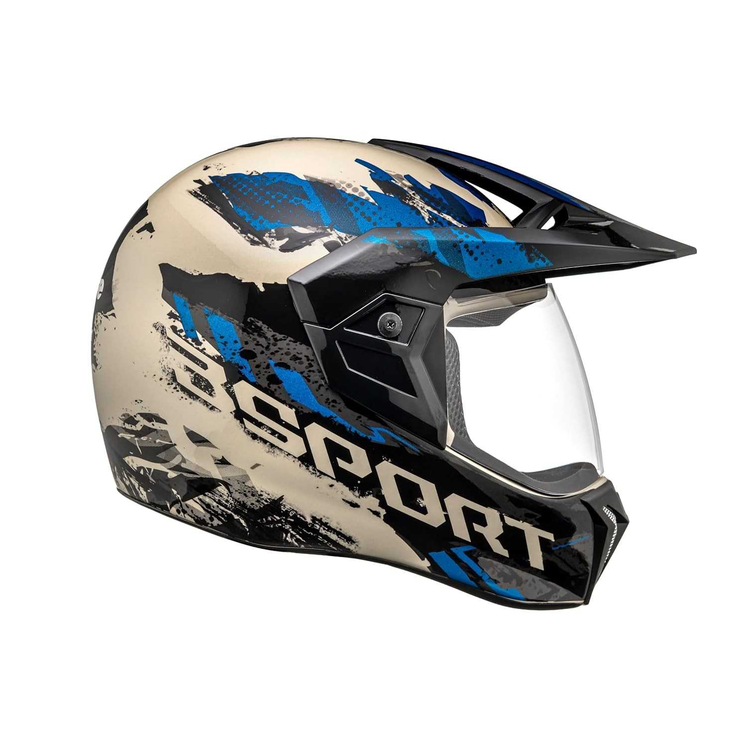 Capacete Bieffe 3 Sport Pala Rusty Azul: Segurança e Estilo para o Motociclista Moderno
