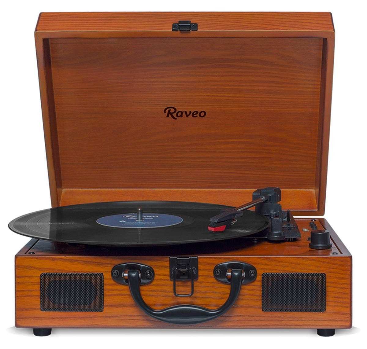 Vitrola Raveo Sonetto Wood: Reviva o Vinil com Tecnologia Bluetooth, USB e Gravação MP3