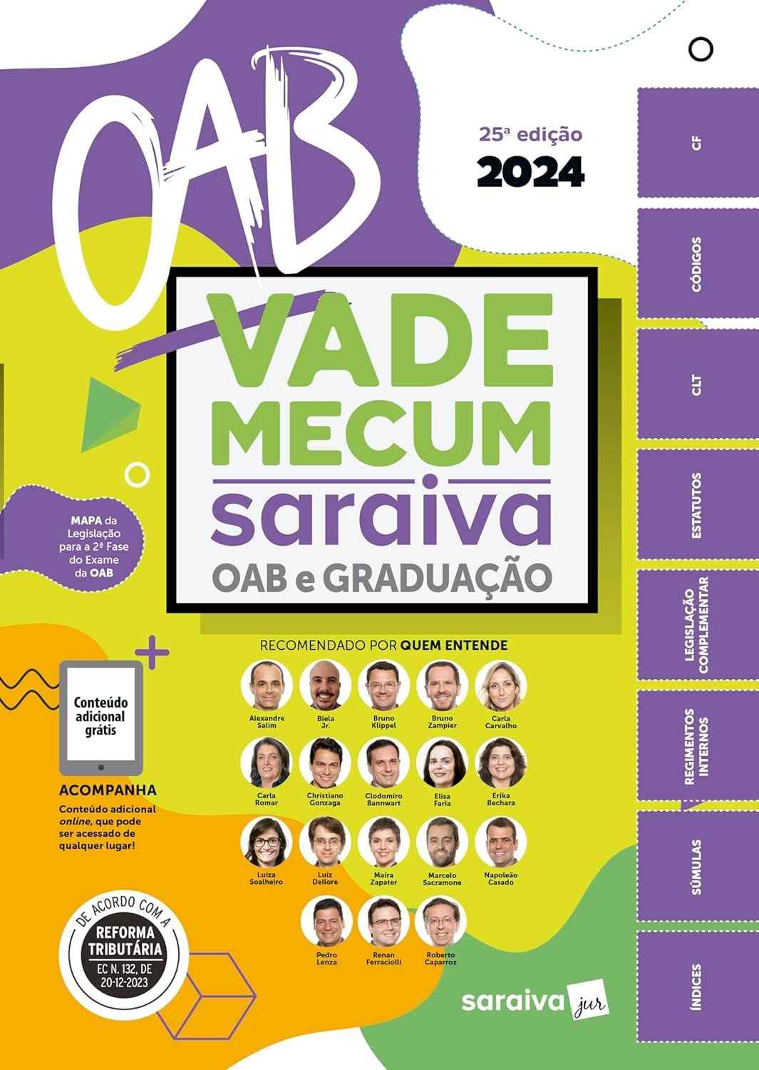 Vade Mecum Saraiva OAB e Graduação 25ª Edição 2024: Seu Guia Essencial para o Sucesso Jurídico