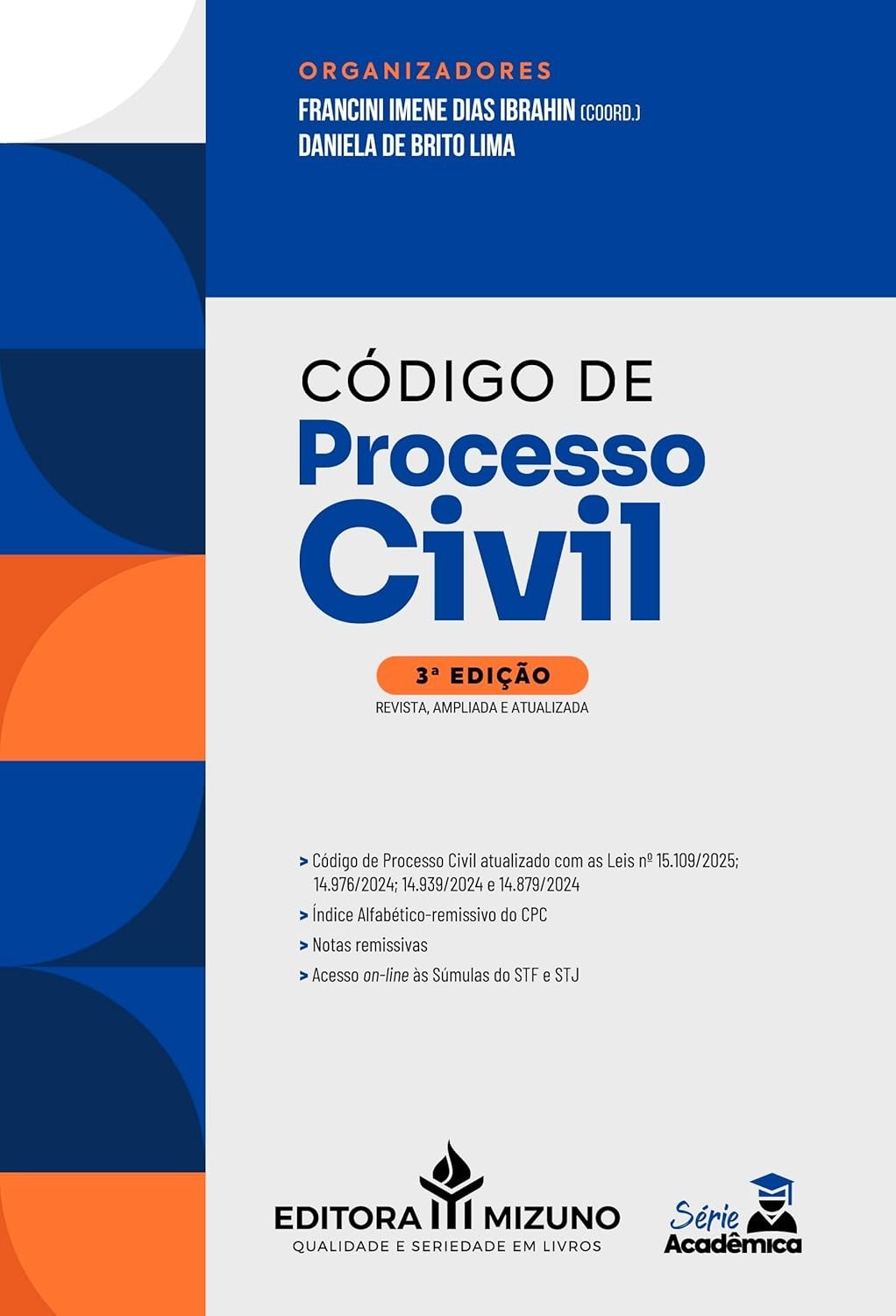 Código de Processo Civil 3ª Edição (2025) - Essencial para Concursos e OAB