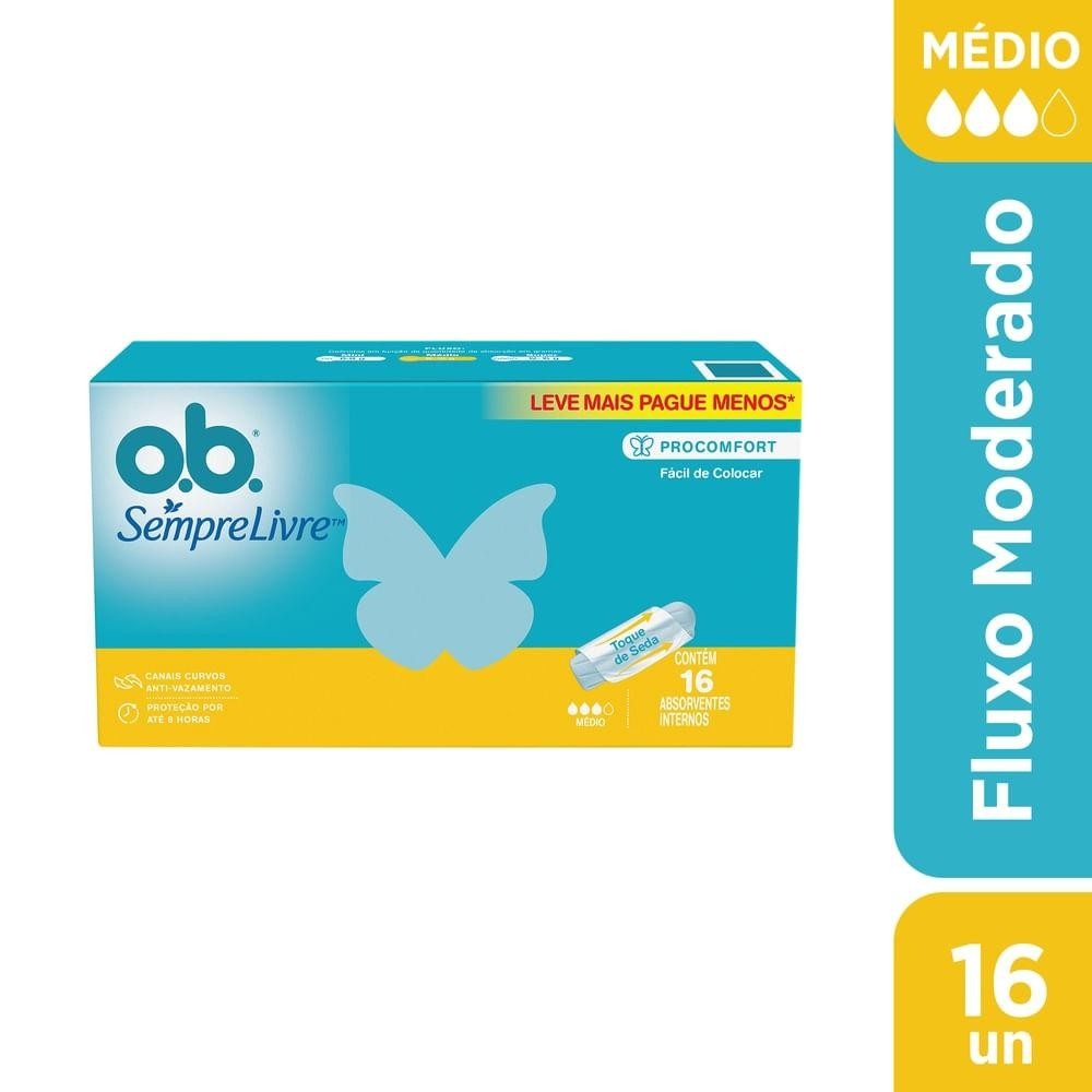 O.B. Pro Comfort Médio: Proteção e Conforto