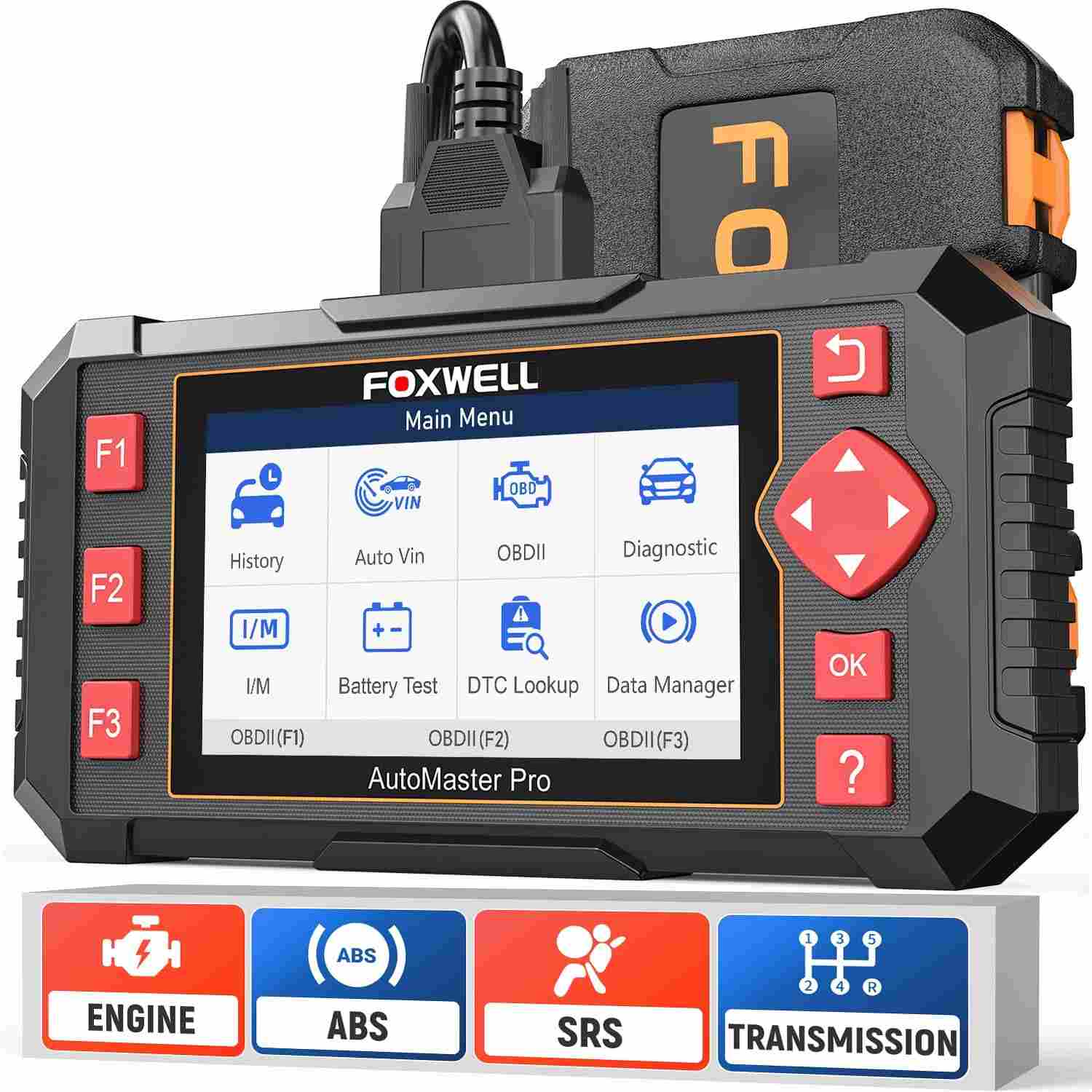 Scanner Automotivo FOXWELL NT604 Elite: Diagnóstico OBD2, ABS, SRS e Transmissão Completo