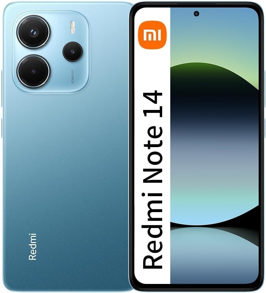 Smartphone Xiaomi Redmi Note 14 Ocean Blue: 8GB RAM, 256GB ROM - Desempenho e Estilo Azul Incrível!