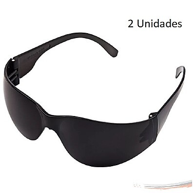Óculos de Segurança EPI: Kit 2 Croma Fumê