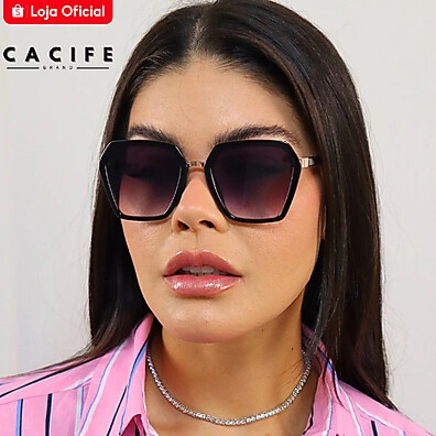 Óculos de Sol Kingston Feminino UV400 – Estilo Vintage Geométrico
