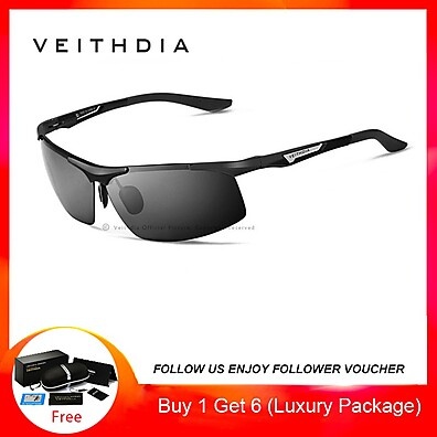 Óculos de Sol Masculinos Polarizados VEITHDIA 6562