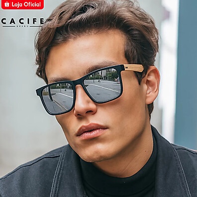 Óculos de Sol Quadrado Prata: Estilo e Proteção UV400