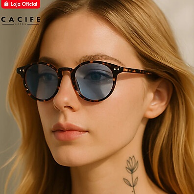 Óculos de Sol Redondo Pequim: Estilo e Proteção UV400