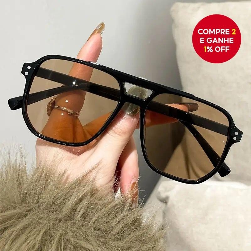Óculos de Sol Retro com Lentes Oceânicas: Estilo e Proteção UV