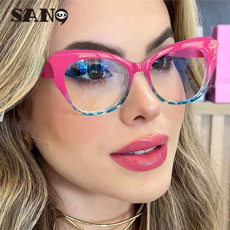 Óculos Femininos San9 com Lentes Anti-Luz Azul