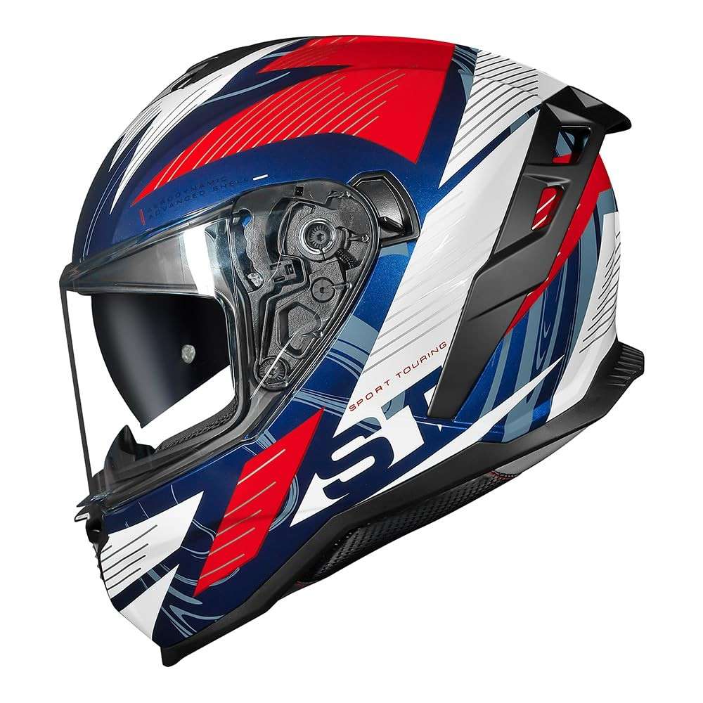 Capacete Norisk Strada 2 ST Azul Spoiler com Óculos Interno - Segurança e Estilo
