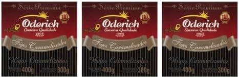 Figos Caramelizados Premium Oderich Lata 300gr (3 X 300g)