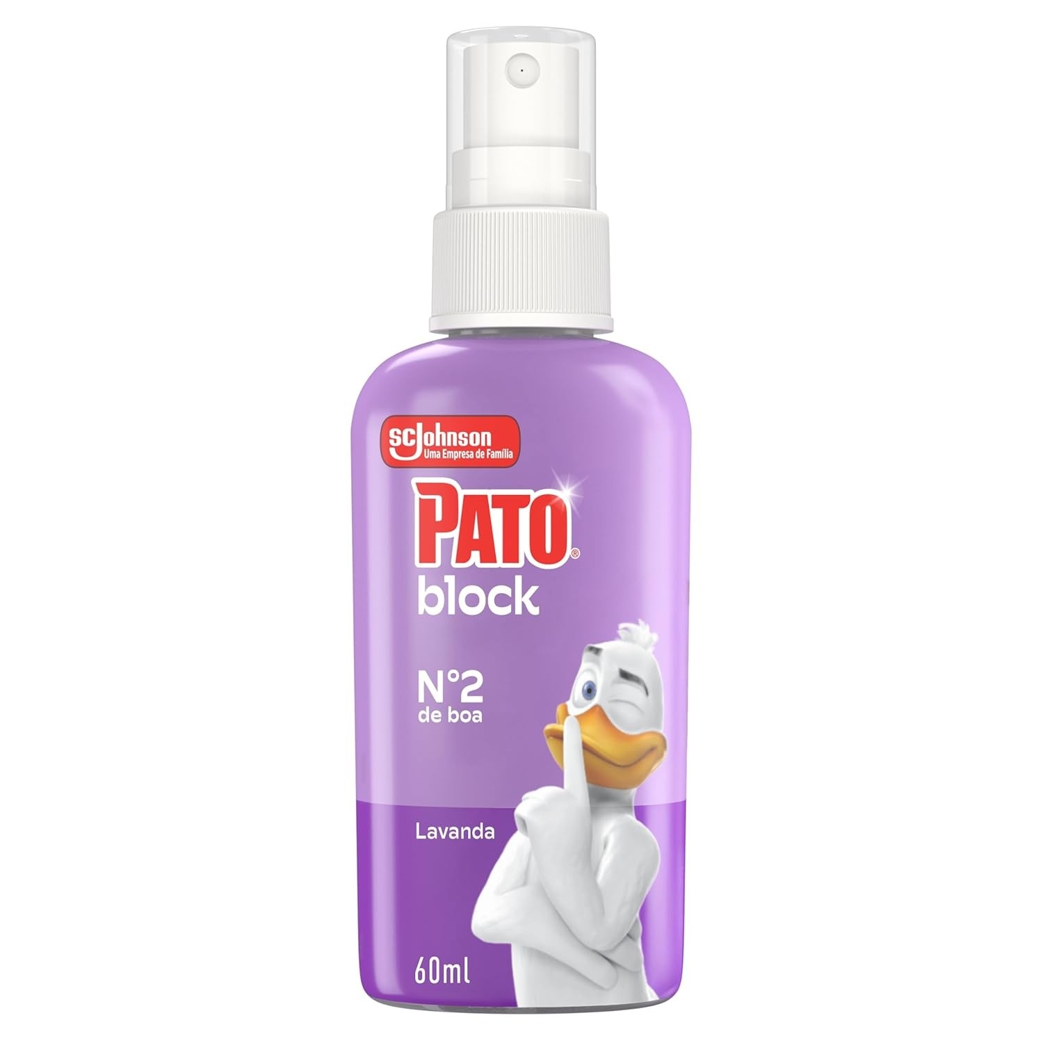 Pato Odor Block Bloqueador de Odores Sanitários Lavanda 60ml - Fórmula Avançada para Banheiro Sem Cheiro