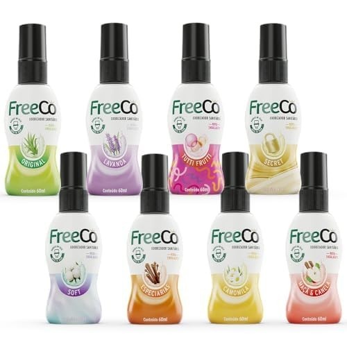Freecô Bloqueador de Odores Sanitários - 8 Unidades (60ml) | Elimina 99% das Bactérias