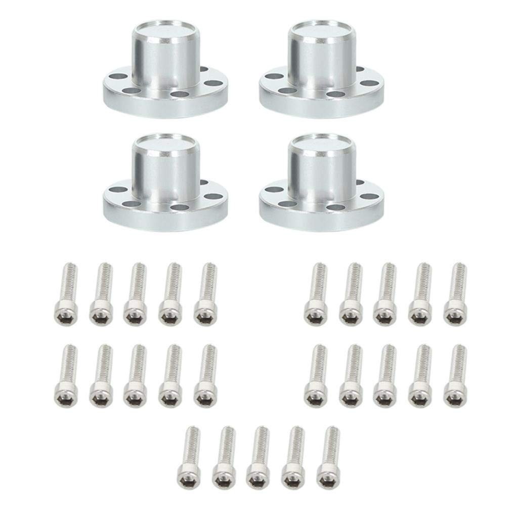 Roda de Metal 1.9/2.2" Prata para Carro de Lagarta 1:10 - Durabilidade e Estilo Off-Road