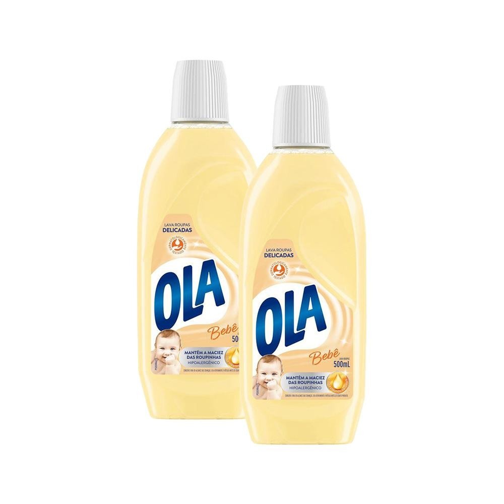 Ola Bebê: Kit 2 Lava Roupas Delicado 1L
