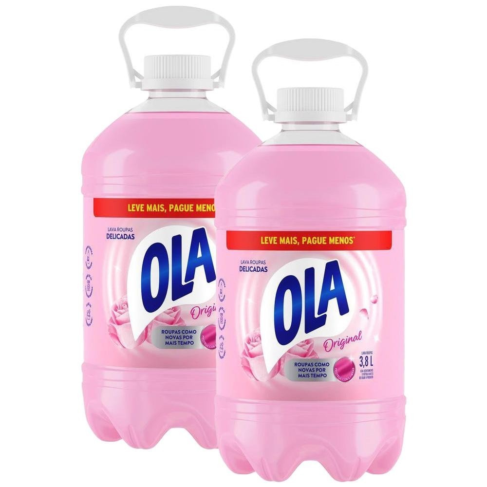 Ola Original: Kit 2 Lava Roupas Delicadas 3,8L