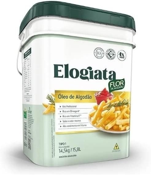 OLEO DE ALGODAO - ELOGIATA - BALDE 14,5KG/15,8L