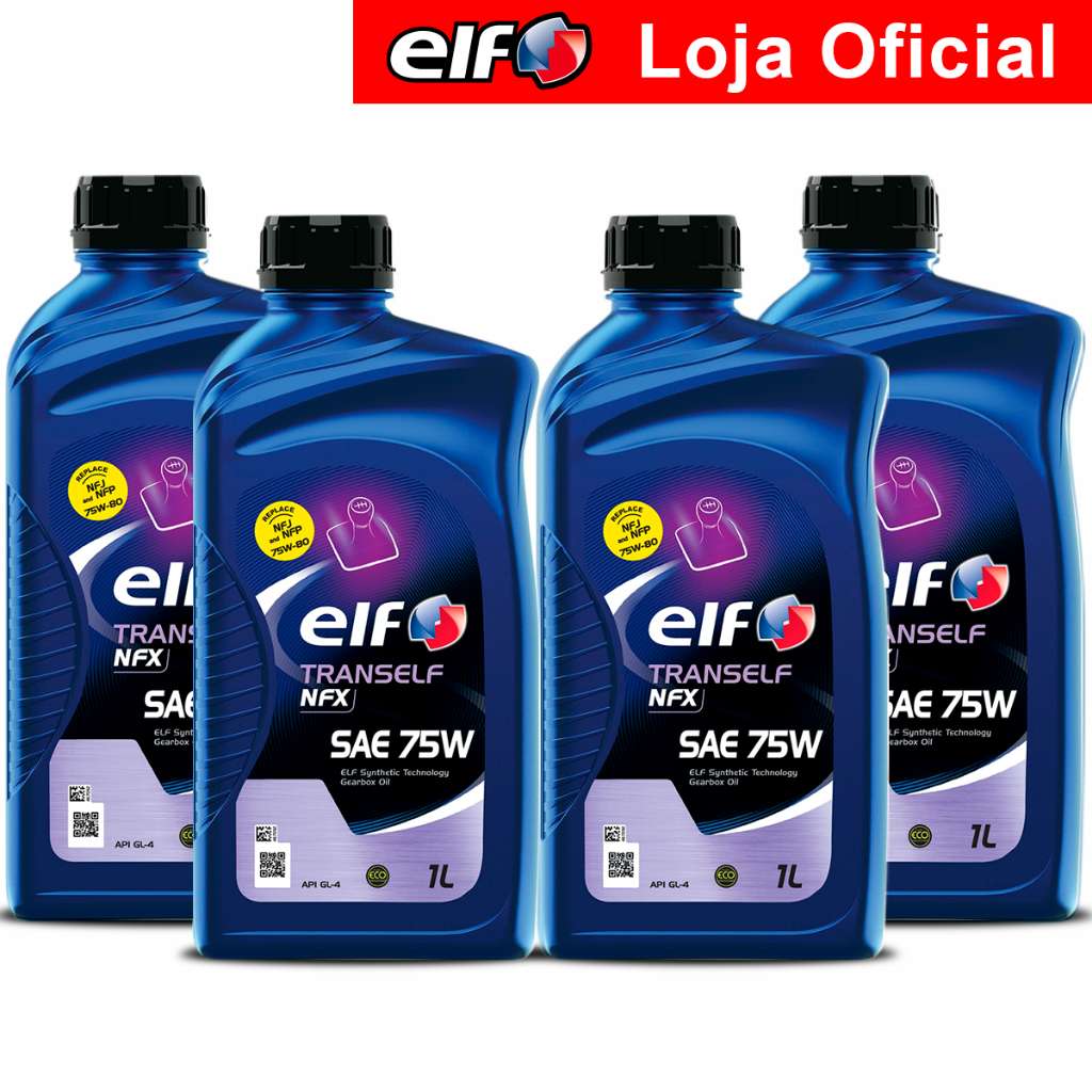 Óleo Câmbio Manual 75W: Kit 4x Tranself NFx