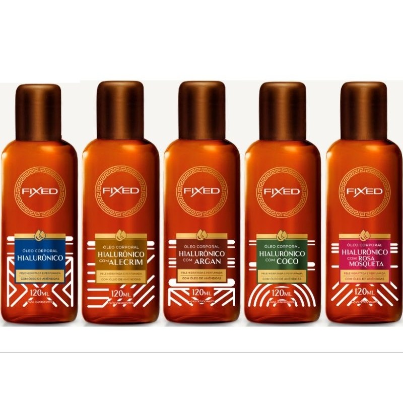Óleo Corporal Fixed com Amêndoas 120ml: Hidratação e Fragrância Intensa
