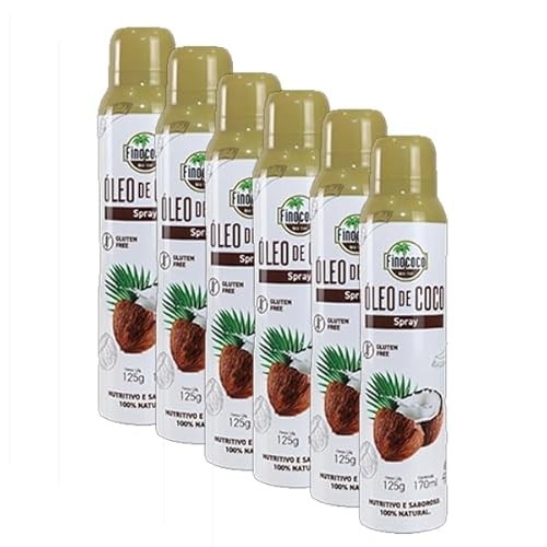 Kit 6X: Óleo de Coco Extra Virgem Spray Finococo 170ml