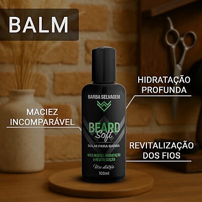 Kit Barba Perfeita: Shampoo, Balm e Óleo