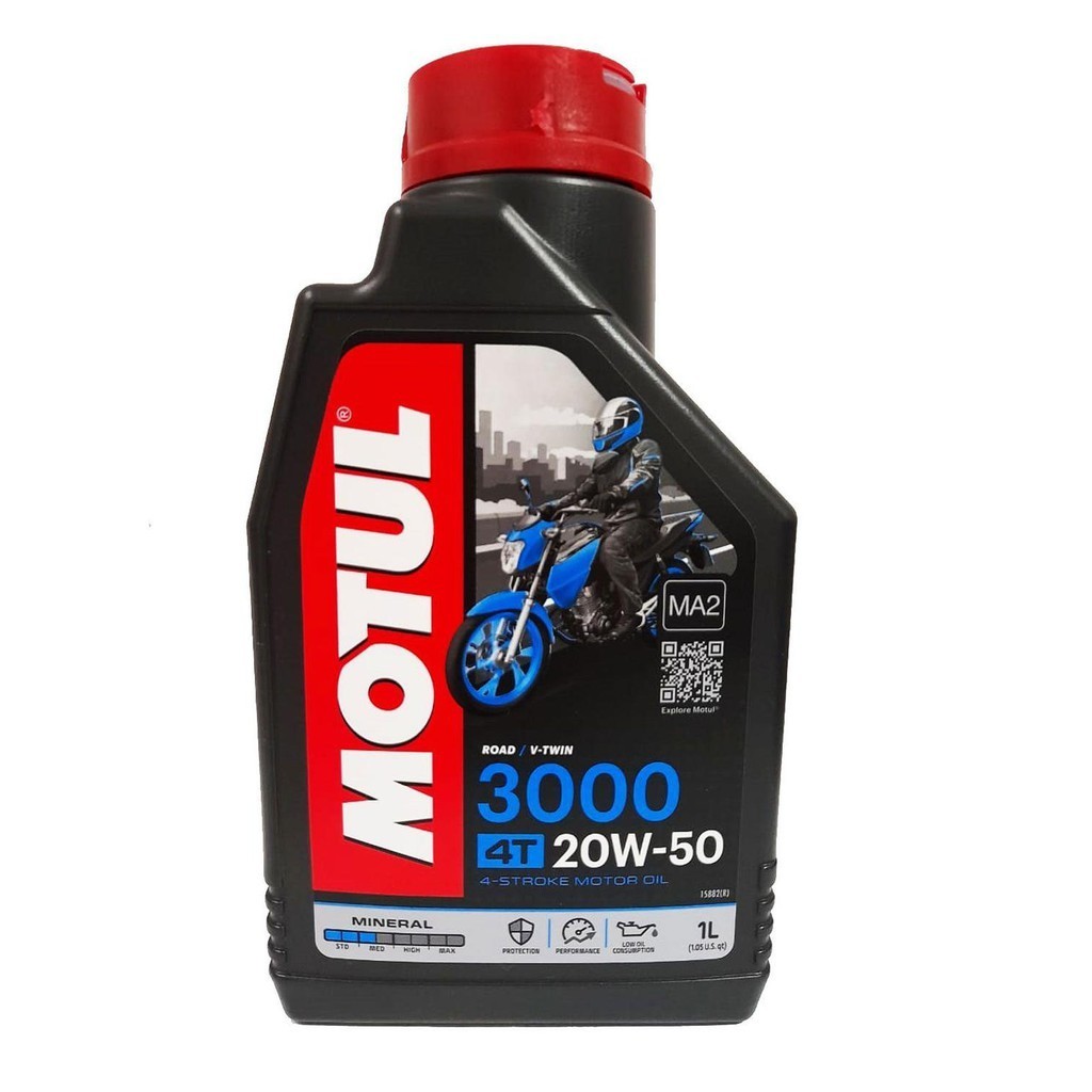 Óleo Motul 3000+ 20W50: Proteção Mineral para sua Moto