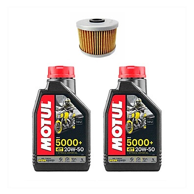 Óleo Motul 5000 20w50 + Filtro: Proteção Total!