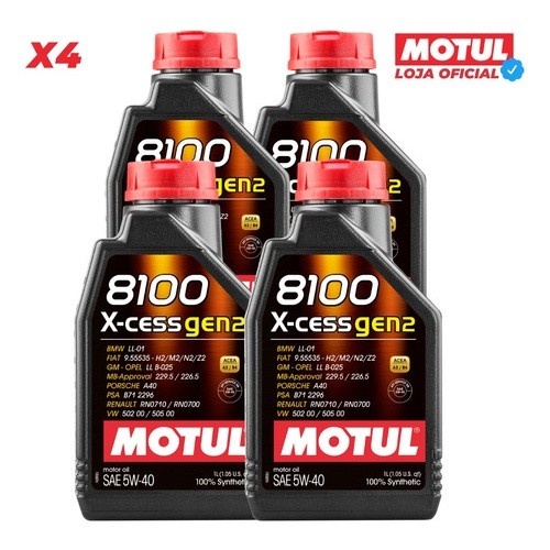 Óleo Motul 8100 X-cess 5W40: Proteção Total para seu Motor