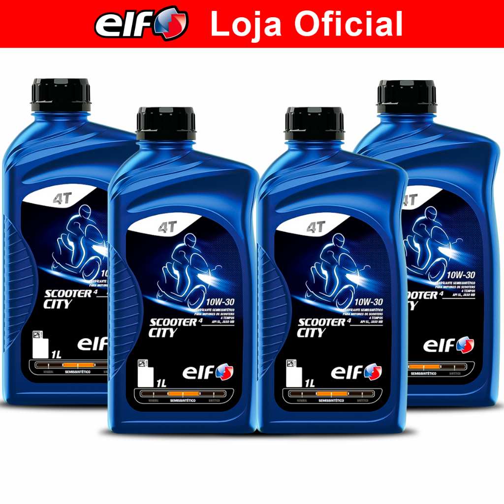 Óleo Scooter 10W-30 Elf 4 City: Proteção Total!