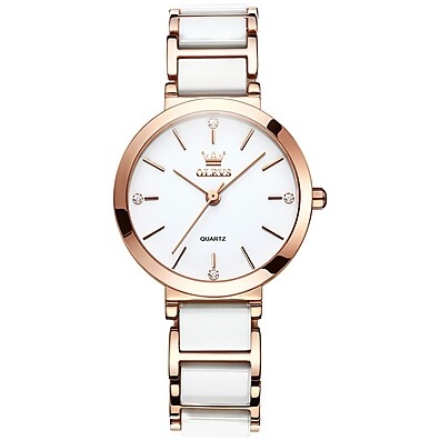 OLEVS 5877: Relógio Feminino Elegante e à Prova D'Água