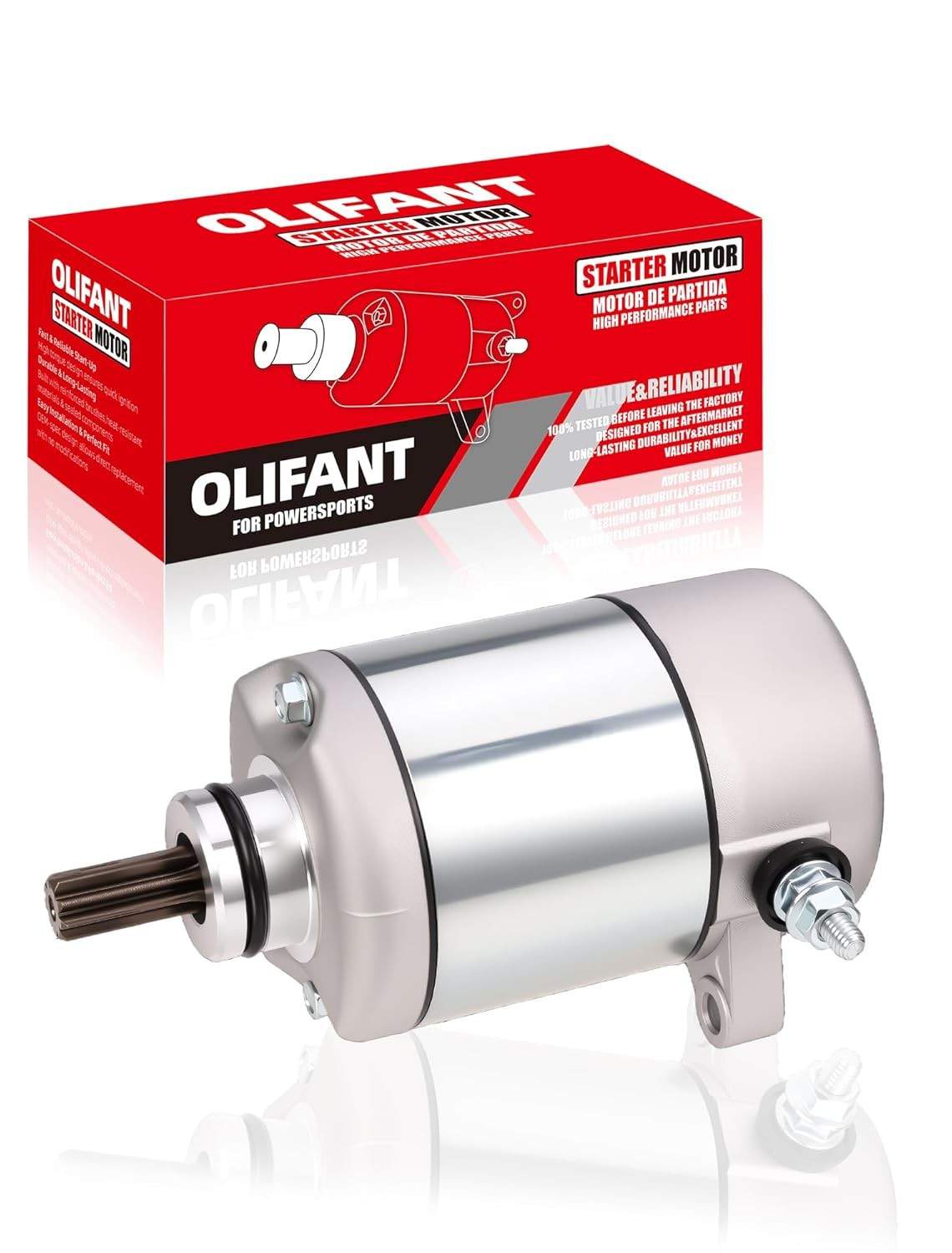 Motor de Arranque OLIFANT para Honda TRX250 Recon/FourTrax/SportTrax (1997-2019) - Potência e Confiabilidade