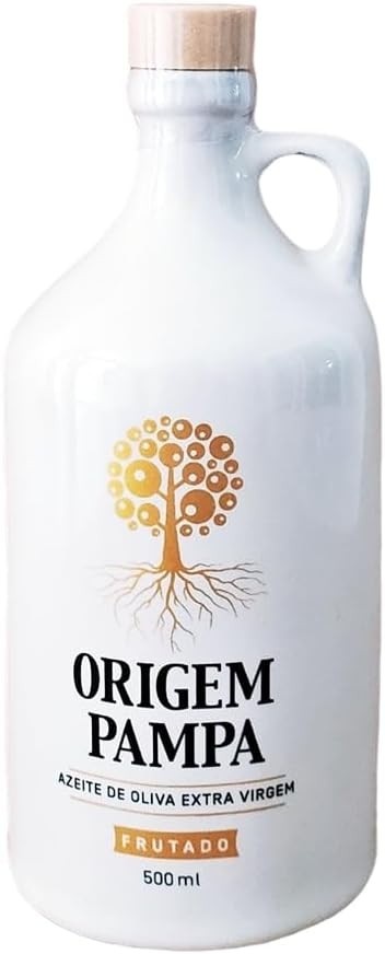 Azeite de Oliva Extra Virgem Origem Pampa Frutado Embalagem de Porcelana (500 ml)
