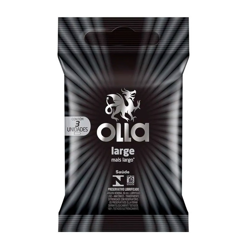 Olla Large: Preservativo Largo 56mm - Conforto e Prazer