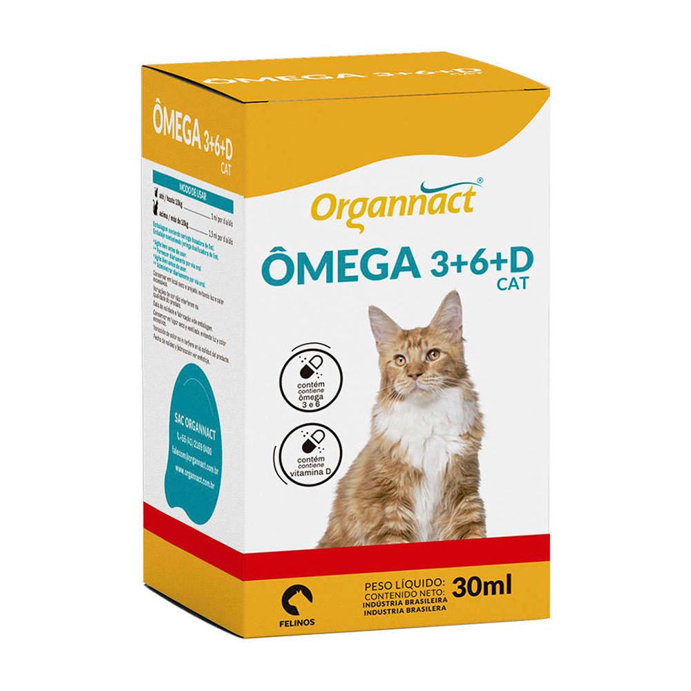 Ômega 3+6+D Cat: Saúde Imunológica para seu Gato