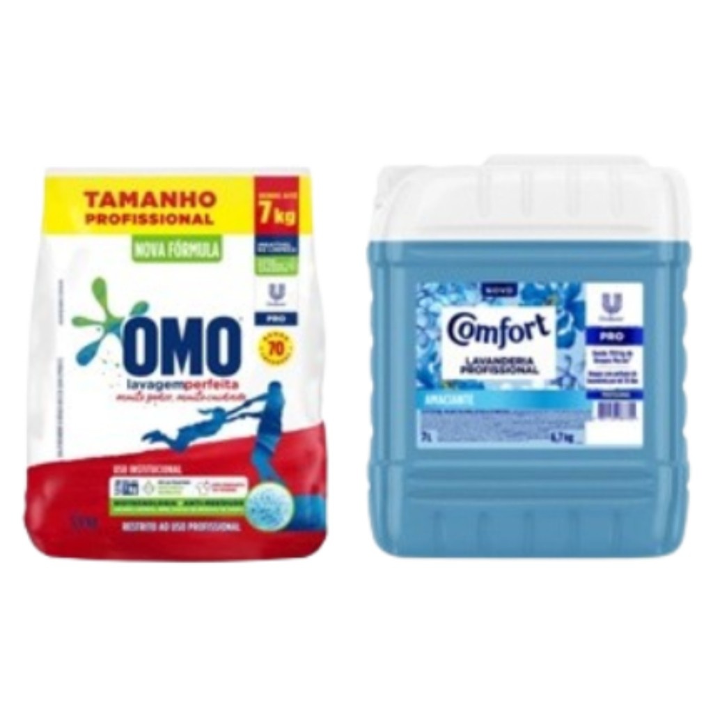 Omo + Comfort: Kit Lavanderia Completo!