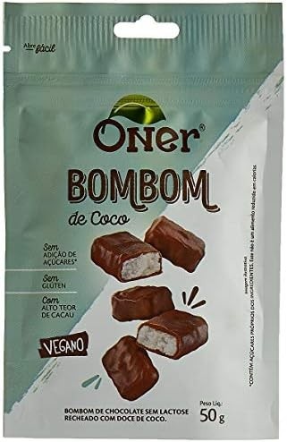 Bombom de Coco Fit, Oner, 50 g