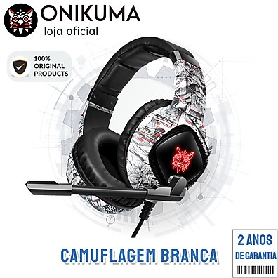 ONIKUMA K19: Headset Gamer com RGB e Microfone
