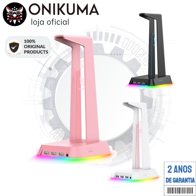 ONIKUMA ST2: Rack Gamer RGB para Fones