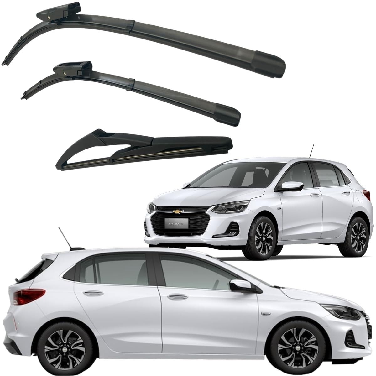 Kit 3 Palhetas Limpador Parabrisa Novo Onix 2020-2023: Visibilidade e Segurança Garantidas!