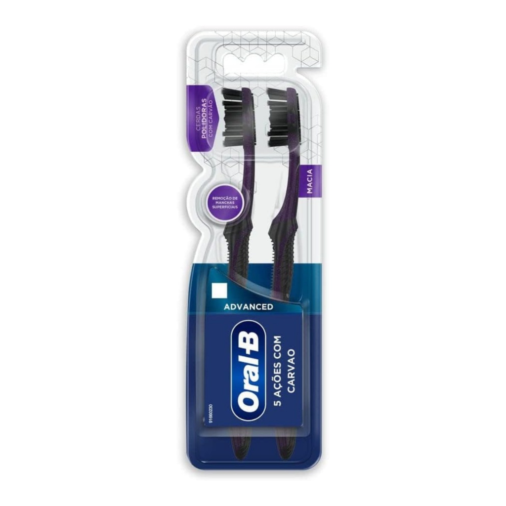 Oral-B 5 Ações Carvão: Escova Dental para um Sorriso Radiante!