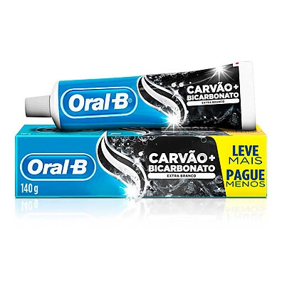 Oral B Carvão + Bicarbonato: Dentes Brancos e Limpos!